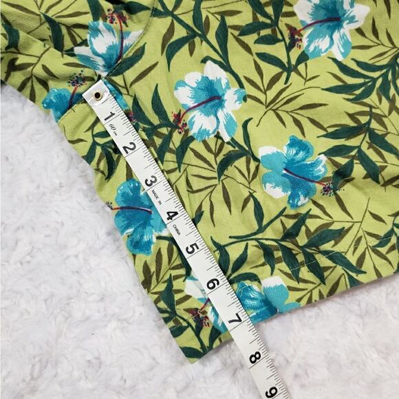 Vintage 90s Tropical print floral shorts - Picture 6 of 8